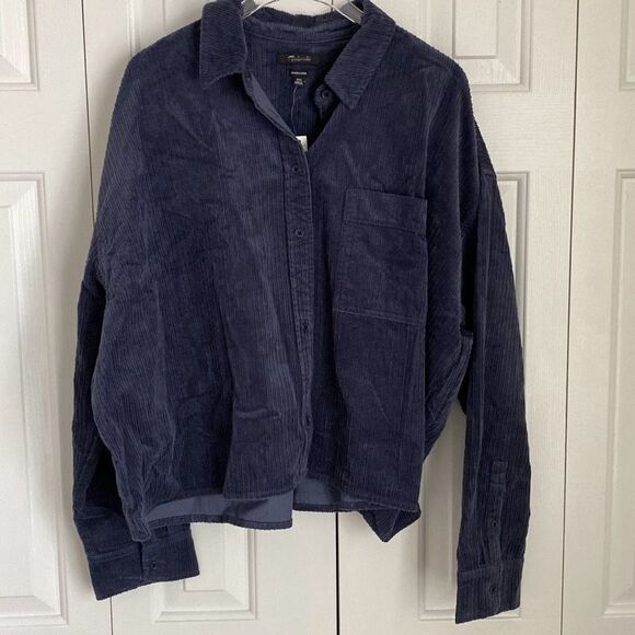 Madewell Variegated Corduroy Button-Up Shirt Size XXL NWT‎ - Picture 3 of 7
